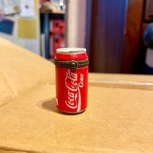 Coca-Cola Can PHB Porcelain Hinged Trinket Box Midwest of Cannon Falls